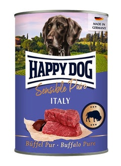 اشتري Happy Dog [400 g] Sensible Pure Italy Grain – free Wet Food with 100% valuable buffalo meat  and offal suitable for sensitive dogs with food intolerances في الامارات