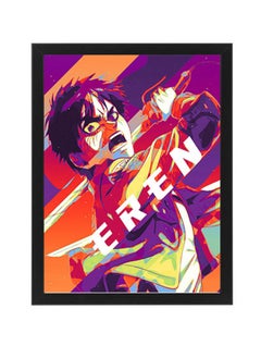 Buy Attack On Titan Eren Yeager Digital Wall Art Poster Frame in Egypt