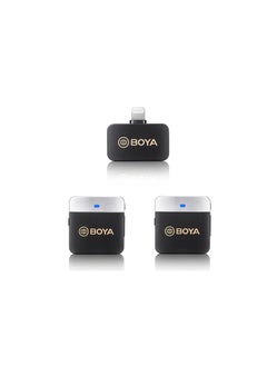 Buy Boya BY-M1V6  2.4GHz Dual-Channel Wireless Microphone System for IOS devices, iphone, ipad etc in UAE