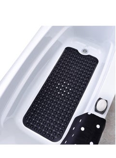 Buy Non-Slip Bathtub and Shower Mat, with 200 Suction Cups, Anti-slip for Elderly & Kids Extra, Long for Bathroom , Mats Mildew Resistant Machine Washable (Black, 100 x 40 cm) in UAE