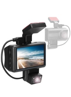 اشتري 1080P DVR Dash Camera Front & Inside Dual Camera Driving Recorder 3 Inch Screen Dashcam في السعودية