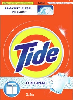 Buy Tide Powder Laundry Detergent Original Scent 2.5kg in UAE