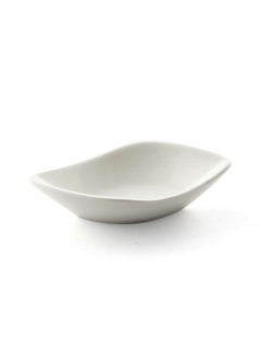 اشتري Ivory Porcelain Leaf Shape Dish 10 cm في الامارات