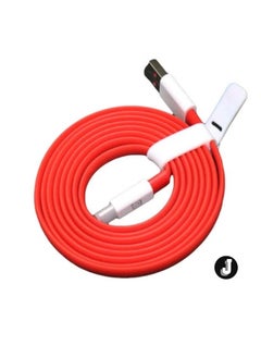 اشتري "Dash Charge Type-C Flat Charging Cable – Red, Fast Charging & Data Transfer" في الامارات