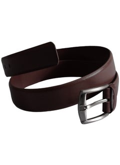 Buy Genuine (1015) Leather  Belts For Men - Mens Belt For Suits, Jeans, Uniform With Single Prong Buckle - Designed in the Egypt in Egypt