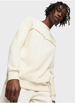 اشتري Minimal Gold Fleece Sweatshirt في الامارات