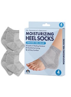 Buy Dr. Frederick's Original Moisturizing Heel Socks for Cracked Heel Treatment 2 Pairs Stop Cracked Heels in Their Tracks in UAE