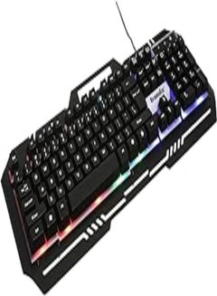 Buy Banda Gaming Keyboard And Mouse Combo Lighting Backlit With RGB Keyboard For Gaming PC Laptop - Black - KM-K77 in Egypt