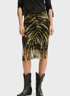 Buy High Waist Printed Bodycon Skirt in UAE