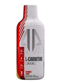 Buy ALPHA PRIME L-Carnitine Liquid Fat Metabolizer 3000 (Rainbow Candy) 31 Servings in UAE