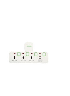 Buy Terminator 3Way Multi Adaptor With 2Usb Socket-Tma36u2a in UAE