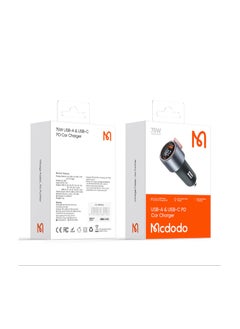 اشتري Mcdodo Car Charger CC-3690 75W Digital Display 1C+1A PD في مصر