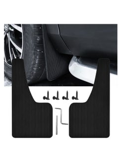 اشتري Car Mud Flaps Fender Splash Guards(2 Pack), PVC Mudguard Fender Flares with Hardware Front and Rear, Universal Sports Mud Flaps في السعودية