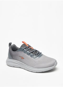 Buy Textured Sports Shoes with Lace-Up Closure in UAE