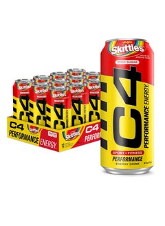 Buy C4 Original Pre-Workout Energy Ready to Drink - Skittles - Pack of 12 in UAE