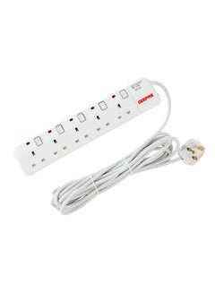 Buy 5 Way - 5 Meter Cable Power Extension Socket  Portable Multi Socket | Multi Plug Power Cable | High Quality, Heavy Duty Power Switch in UAE