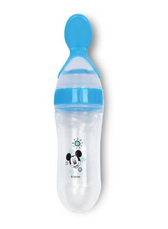 اشتري Mickey Mouse Silicone Baby Food Dispensing Spoon 3Oz/90Ml Infant Squeeze Cereal Feeder, Baby Fresh Food Feeder, BPA Free, 6M+ Babies في الامارات