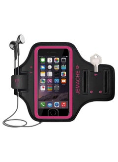 اشتري Sports Running Armband for iPhone 13 Pro Max, Samsung S21 Ultra - Skin-Friendly Armband with Key and Headphone Slot في الامارات