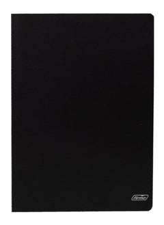 اشتري A4 Size Stapled Notebook Single Lined Ruling Black Paper Cover في الامارات