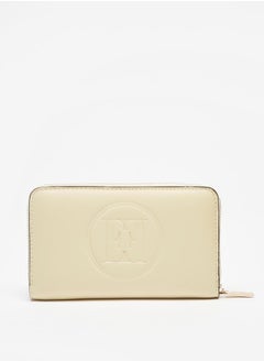 Buy Embossed Long Zip-Around Wallet in Saudi Arabia