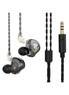 اشتري AK6 Max 3.5mm Wired Headphones Dynamic Music Earphone Detachable Headphone Cable Ear Hook Sports Headset In-ear Gamer Earbuds في الامارات