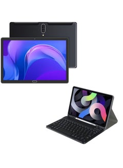 اشتري 10.1-Inch ITouch Smart Tablet S1003 Android Tab With 256GB ROM 8GB RAM Quad Core Wi-Fi 5G LTE Dual Sim with Wireless Keyboard And PU Tablet Cover في الامارات