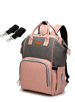 Buy Bag Backpack,Multifunction Waterproof Travel Back Pack Maternity Baby Nappy Changing Bags Pink in Saudi Arabia