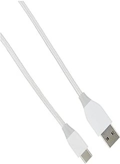 اشتري Tronsmart double braided nylon type-c cable 3ft. - white, USB في مصر