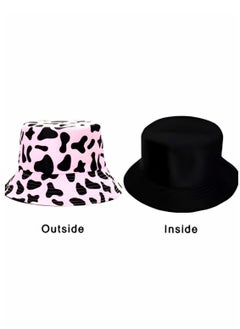 Buy Double face Foldable sun Cotton unisex bucket travel hat in Egypt