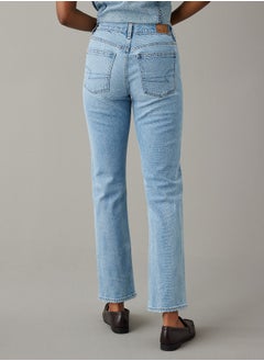 Buy AE Stretch Super High-Waisted Ankle Straight Jean in Saudi Arabia