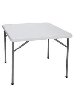 Buy Simple Foldable Table White 86 x 86 x 74cm in Saudi Arabia