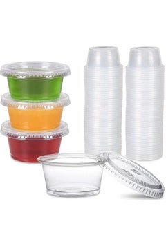 Buy 100 PCS Disposable Plastic Sauce Cups Containers For Samples in Egypt