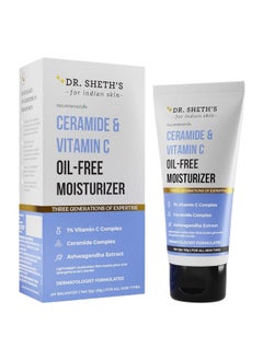 Buy Dr. Sheth's Ceramide & Vitamin C Oil-Free Moisturizer Lightweight, For All Skin Types, 50 g in UAE