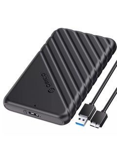 Buy 2.5 inch External Hard Drive Enclosure USB 3.0 to SATA III for 7mm and 9.5mm SATA HDD SSD Tool Free [UASP Supported] Black (25PW1-U3) in Egypt