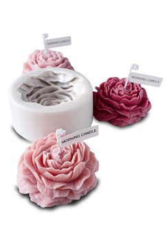 Buy Flower Silicone Mold for Resin Candle , 3D Soap Mould Cake Fondant Chocolate Epoxy Casting Craft Handmade Gift, Peony in Saudi Arabia