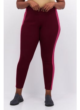 اشتري Women Plus Size Training Jogger Pants, Maroon في الامارات