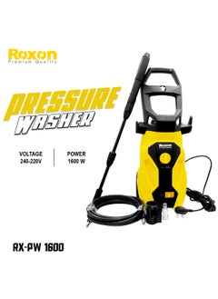 اشتري ماكينة غسيل السيارات بالضغط العالي ROXON RX-PW1600، 1600 وات، أقصى ضغط 130 بار، 220-240 فولت، لتنظيف فعال في السعودية