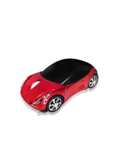 Buy Sport Car Shape Mouse 2.4GHz Wireless Optical Gaming Mice 3 Buttons DPI 1600 Mouse for PC Laptop Computer (Red) in Saudi Arabia