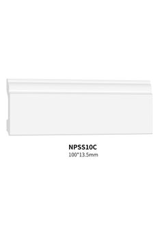 Buy Polystyrene Skirting Board/Baseboard - Size: 10*1.35*240 cm - 5 Pieces in Saudi Arabia