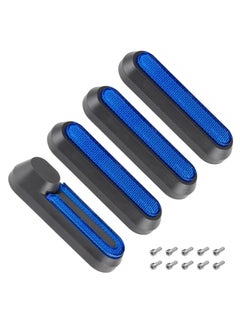 Buy 4 PCS Reflective Scooter Rear Side Wheel Cover Reflective Strip for Xiaomi 1S M365 Pro Pro2 Scooter, Scooter Wheel Hubs Cap with Screws Rear Wheel Protective Decorative Shell in Saudi Arabia