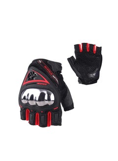 اشتري SJGShelf - Gloves - Motorcycle Glove Breathable Gloves Dirt bike gloves Guantes de Moto Protective Grip Hand gloves for motorcycle (MC44D Red gloves M) Size Large في الامارات