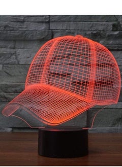 اشتري New 3D Illusion Lamp Christmas Gift Multicolor Night Light Bedside Table Lamp  16Color Dimmable with Remote Smart Touch Christmas and Bi   Color  Baseball Cap في الامارات