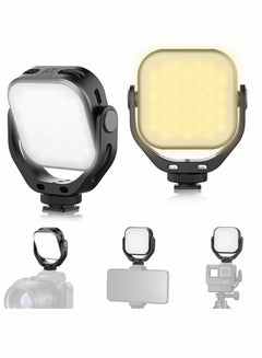 Buy LED Camera Light, Two-color LED Light Panel with U Stand, CRI95+ Photography Lighting, Soft Cold Shoe Light Mini Rechargeable 2000mAh Vlog DSLR Fill Light for Sony, for Canon Camera and for GoPro in Saudi Arabia