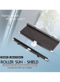 Buy AGC Car Sun Shade, Heat Insulated Curtain, Rolling Sunshade For Car/Home/Office 58cm x 125cm, 1 Pcs in Saudi Arabia