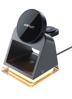 Buy E17 3-in-1 Wireless Charging Desktop Holder – Black in UAE