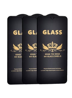 Buy G-Power 9H Tempered Glass Screen Protector Premium With Anti Scratch Layer And High Transparency For Samsung Galaxy A20 6.4 Inch Set Of 3 Pieces - Transparent in Egypt