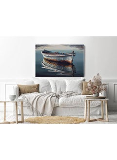 Buy Nautical vessel reflects peaceful autumn landscape Printed canvas wall art in Egypt