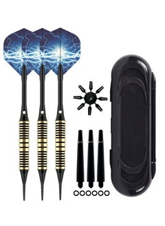 Buy 3Pcs/Set Professional Aluminium Alloy Plastic Darts Shaft Tip Flights 20g with Box 14.5*4.8*2cm in UAE