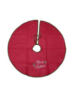 Buy Christmas Tree Skirt Red Xmas Tree Decorations For Holiday Party in UAE