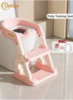 Buy Potty Training Seat for Baby,Toddlers Potty Training Toilet Seat Adjustable Step Seat Height Potty Seats Baby Toilet Potty Seat with Adjustable Step Stool Ladder, Baby Potty for Boys and Girls in Saudi Arabia